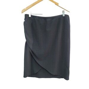 Giorgia Fiorlini Black Criss Cross front Skirt Size L